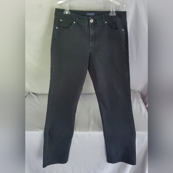 Bandolino Denim - Bandolino stretch denim black mid rise size 14